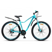 Велосипед горный женский Stels Miss-7700 MD V010 бирюзовый колеса 27.5", рама 15,5"