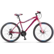 Велосипед STELS Miss 5000 D 26" K010 рама 18" Вишневый/розовый (требует финальной сборки)