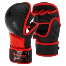 Перчатки для ММА BoyBo Wings, цвет чёрный/красный, размер S