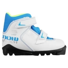 Trek Ботинки лыжные TREK Snowrock SNS ИК, цвет белый, лого синий, размер 33