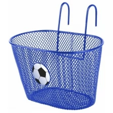 Корзина детская 25х15х14,5см синяя с лого футбольный мяч