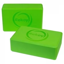 Блок для йоги ReKoy, зеленый, 2 шт., EVA