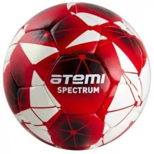 Мяч футбольный Atemi Spectrum, Pu, бел/красн , р/ш, окруж 62-63 размер 4