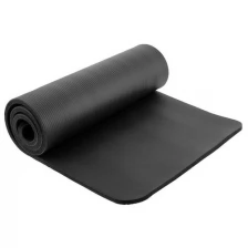 Коврик для йоги 183 × 61 × 1 см, цвет чёрный